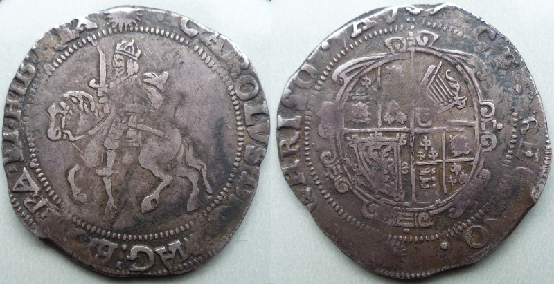 Charles I halfcrown CHRISO error